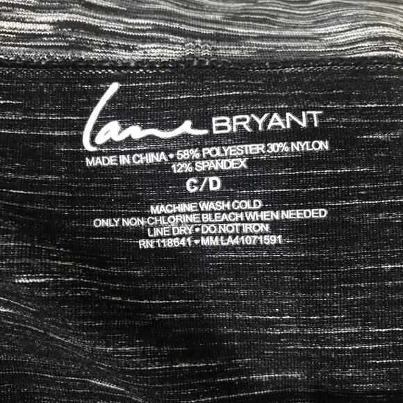 Lane Bryant High Waisted Gray Space Dye Cropped Leggings Women's Size XL C/D. - Picture 6 of 6